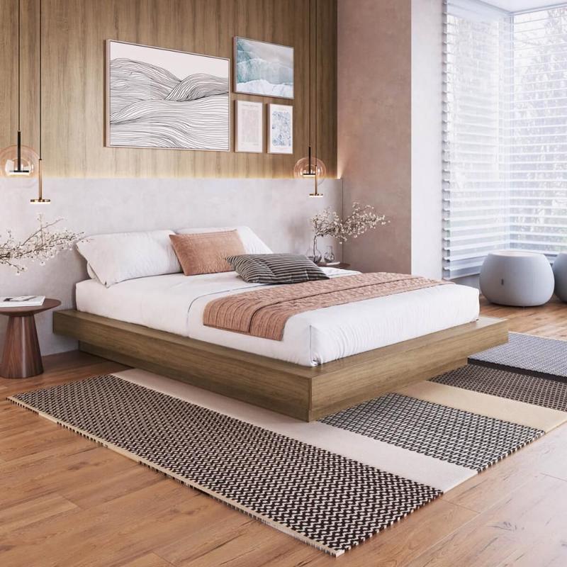 Cama Suspensa Casal Queen CZ1160 140/160cm Mel - Art In Móveis